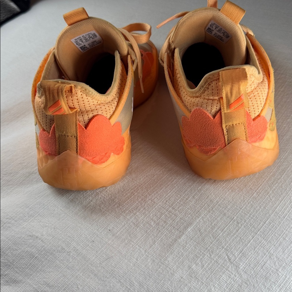 Adidas James Harden Vol. 5 Futurenatural Basketball Shoes Orange Mens 6.5 - Picture 3 of 11